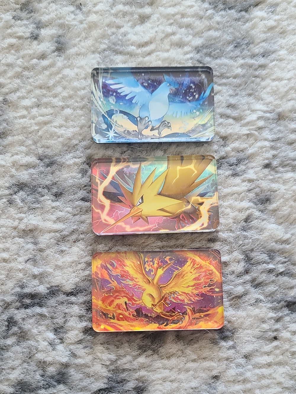 Pokemon Articuno Zapdos Moltres Magnets Handmade